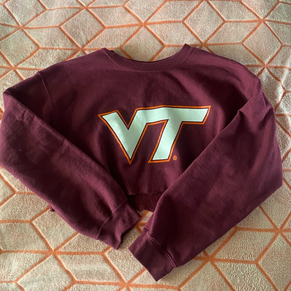 Cropped Virginia Tech Crewneck